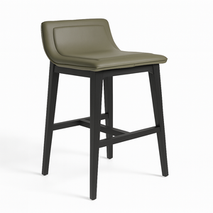Phoebe Designer Bar Stool with Black Painted Legs from Living point