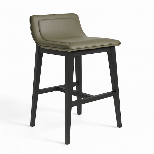Phoebe Designer Bar Stool with Black Painted Legs from Living point