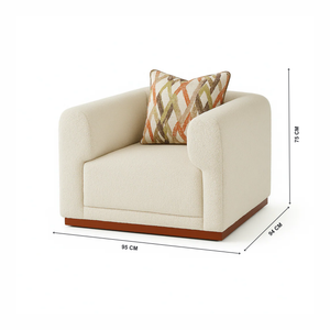 Piccadilly 1 seater sofa with dimensions from Living point .