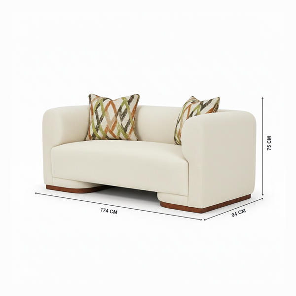 Piccadilly 2 seater sofa with Dimensions from Living point