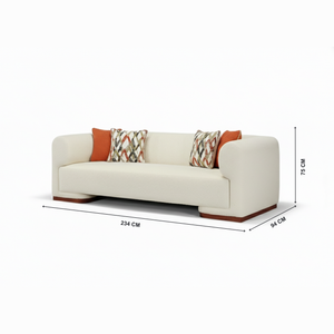 Piccadilly 3 seater sofa with dimensions from Living point