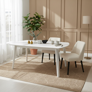 Riga 4 Seater Wooden Dining Table Lifestyle Image from Living point