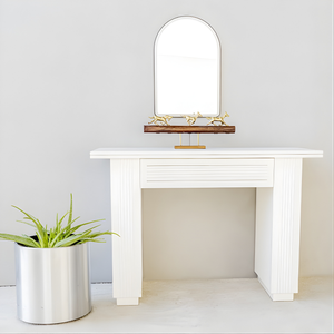 Riga Fluted Console Table Lifestyle View from Living point