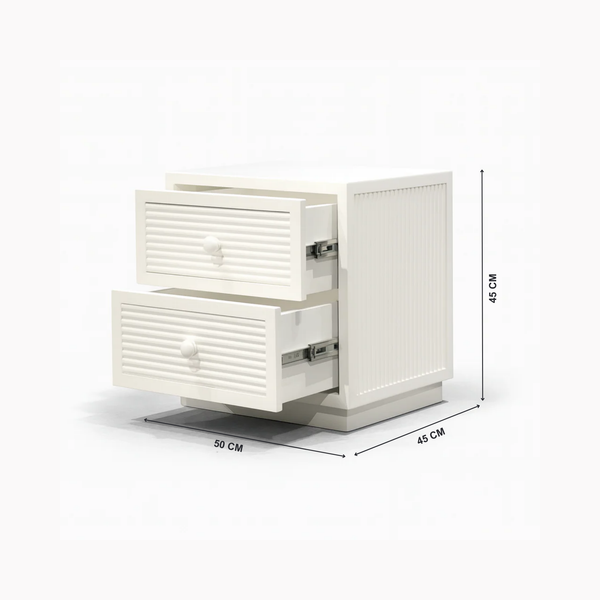 Riga Side Table with Dimensions from Living point