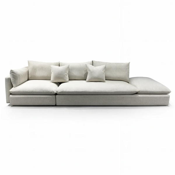 Poppy Sectional Sofa - Living Point. Front view in white background