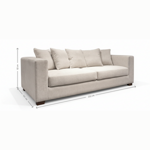 Rodez 3 Seater Sofa with Dimensions from Living point