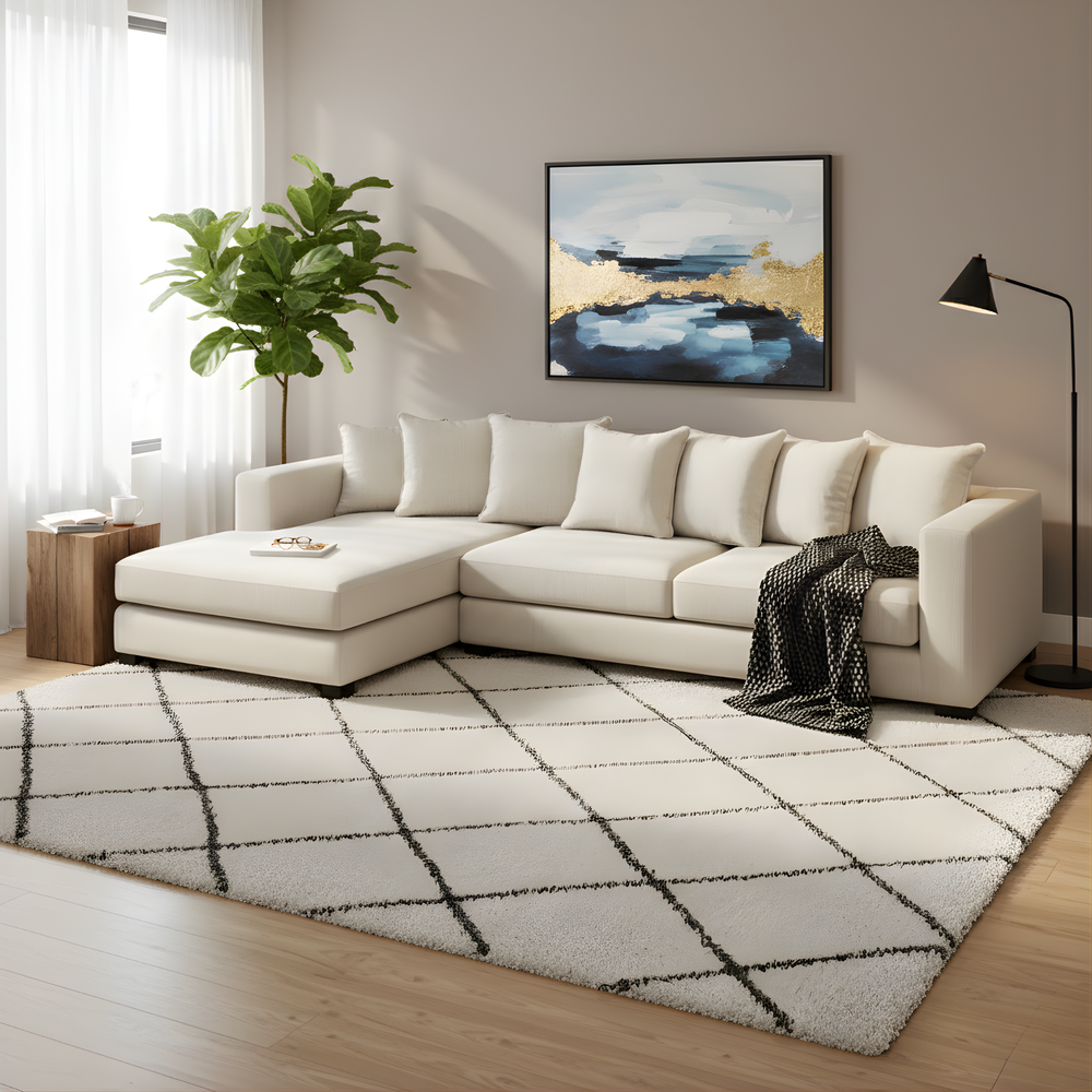 Rodez Corner L shape Sofa Lifestyle Image from Living point