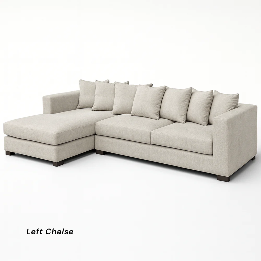 Rodez Corner Sofa fabric sectional chaise option