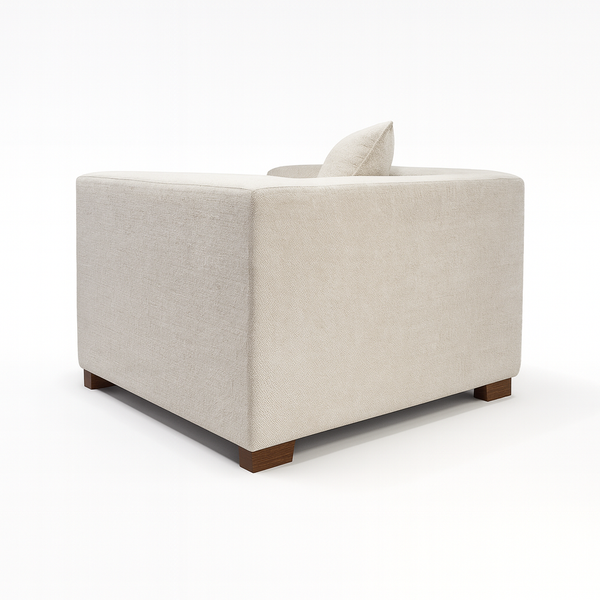 Rodez Single Seater Sofa Back side View from Living point
