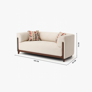 Roxburry 2 seater sofa with dimensions from Living point
