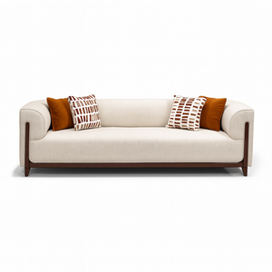 Roxbury 3-seater sofa front view from Living point