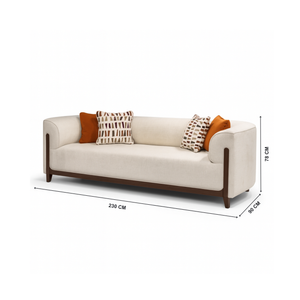 Roxburry 3 seater sofa with dimensions from Living point