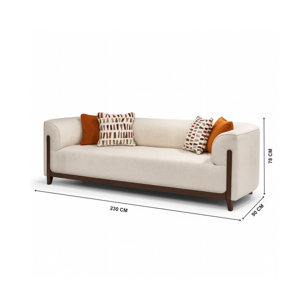 Roxburry 3 seater sofa with dimensions from Living point