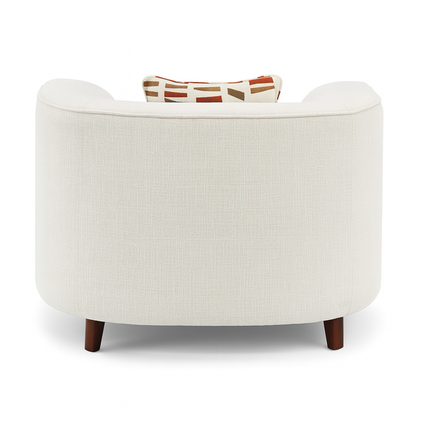 Roxbury Single Seater Sofa Back Side View from Living point