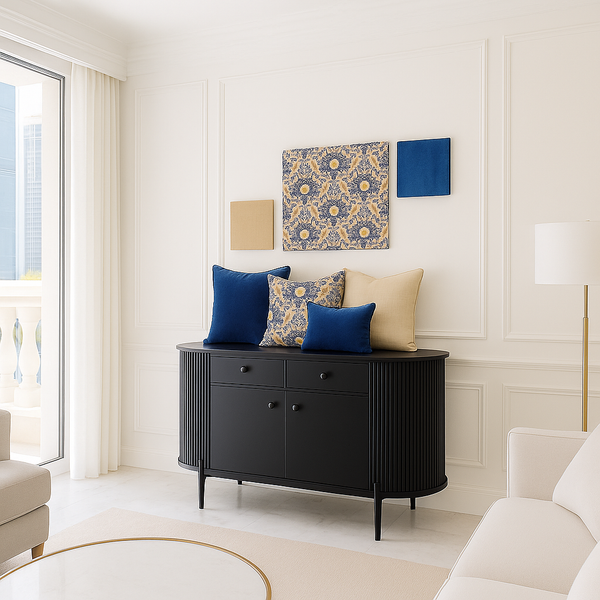 Royal Damask Wall Art & Decorative Pillows from Living point