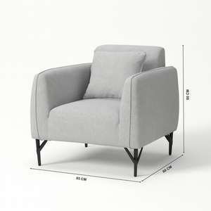 Sadq 1 seater accent chair with dimensions from Livig point