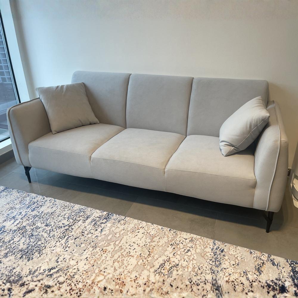 Sadq Soft Grey 2 & 3 Seater Sofa Living Point