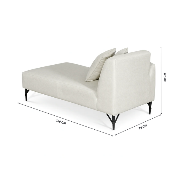 Sadq L Shape Sofa Chaise Measurments/Dimensions Livingpoint Furniture