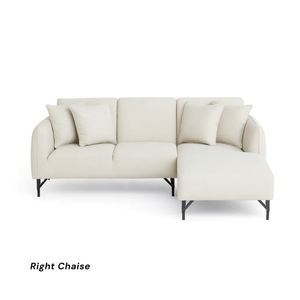 Sadq L Shape Sofa with Right Chaise Livingpoint Furniture