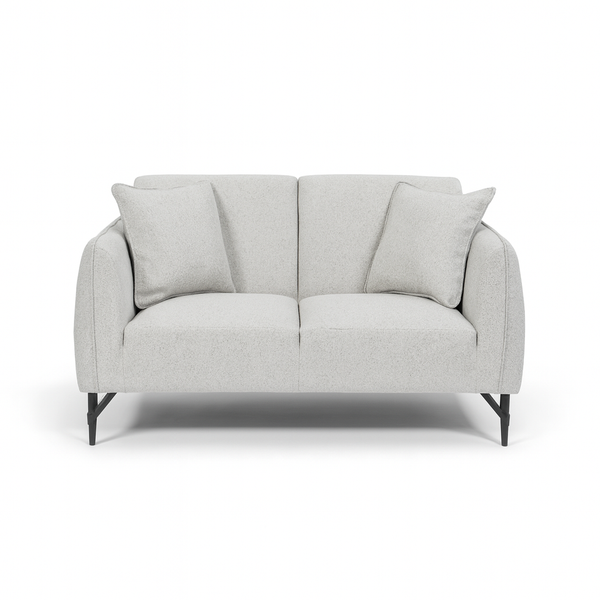 Sadq Soft Grey 2 Seater Sofa from Living point