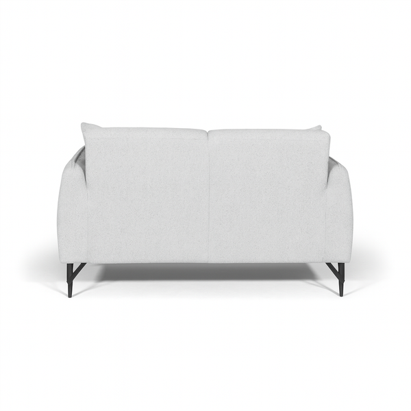 Sadq Soft Grey 2 Seater Sofa Back side view from Living point