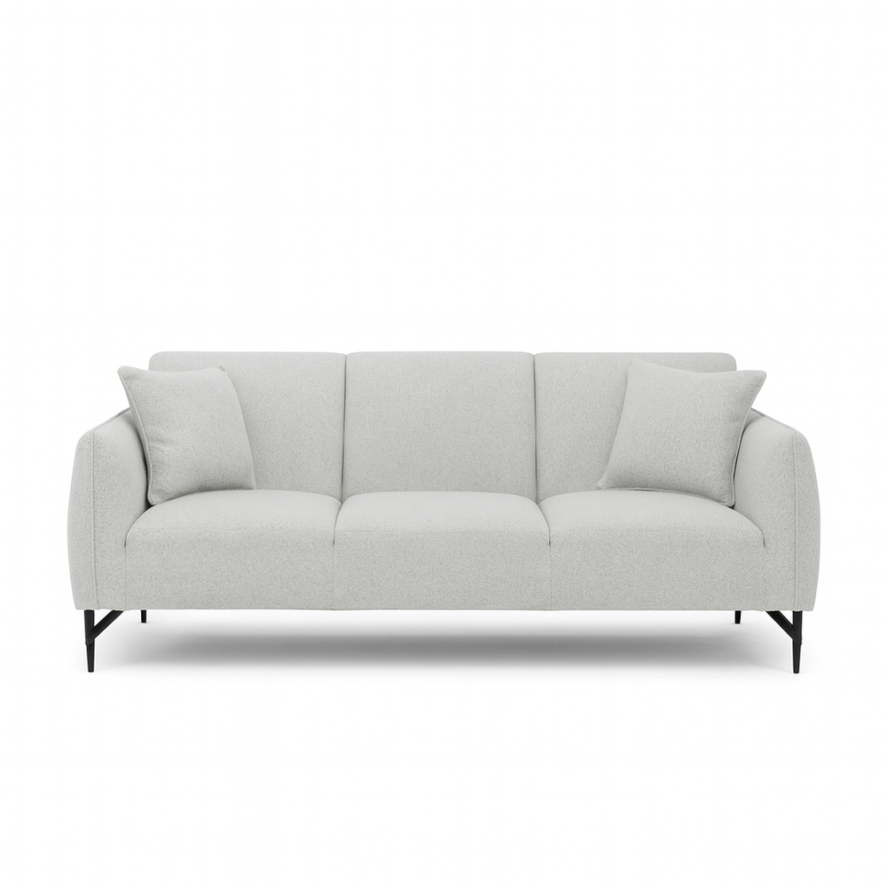 Sadq Soft Grey 3 Seater Sofa Delivery Image from Living point