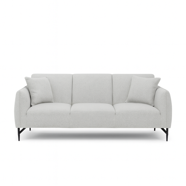 Sadq Soft Grey 3 Seater Sofa from Living point