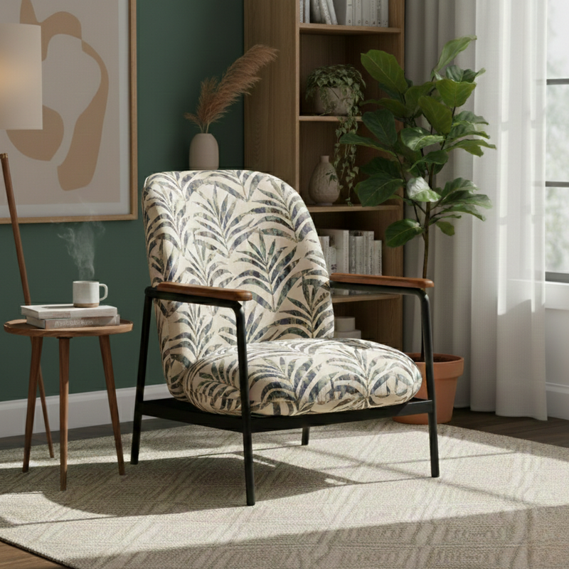 Samantha Metal Accent Chair Lifestyle Image from Living point
