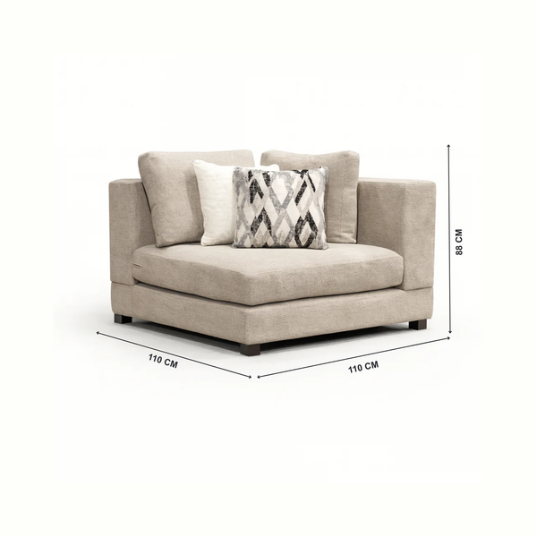 Scotland sofa corner peice with Dimension from Living point