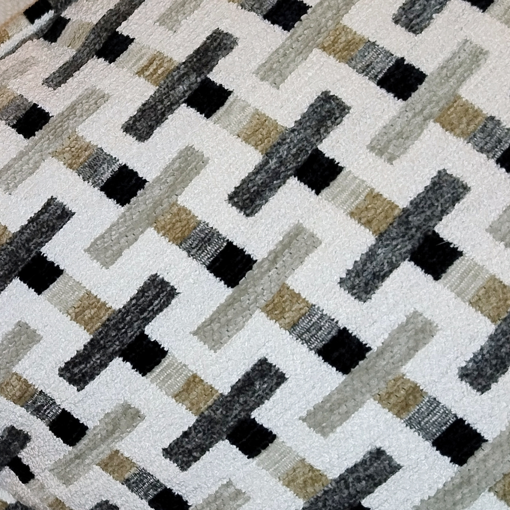 Cross Weave Print Pillow Living Point