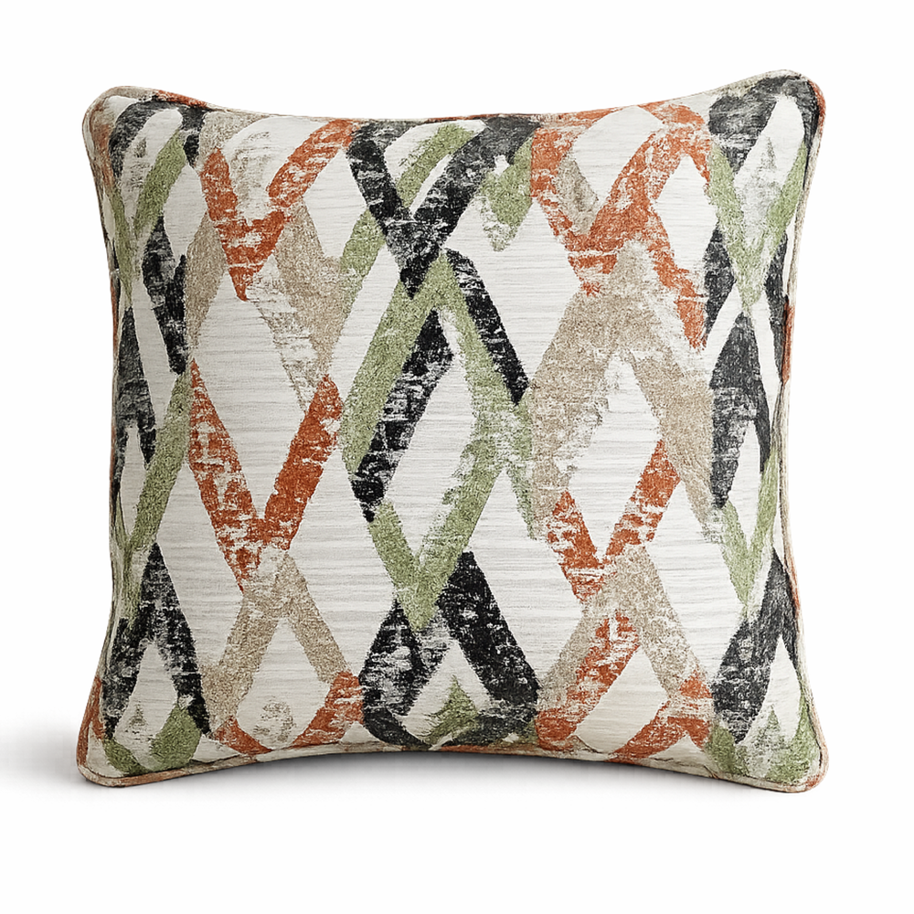 Abstract Geometry Print Pillow Living Point