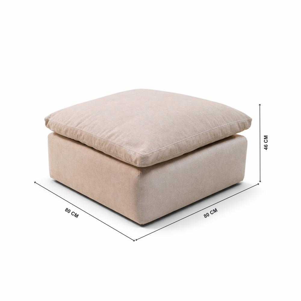 Sienna Cloud Upholstered Ottoman from Living point