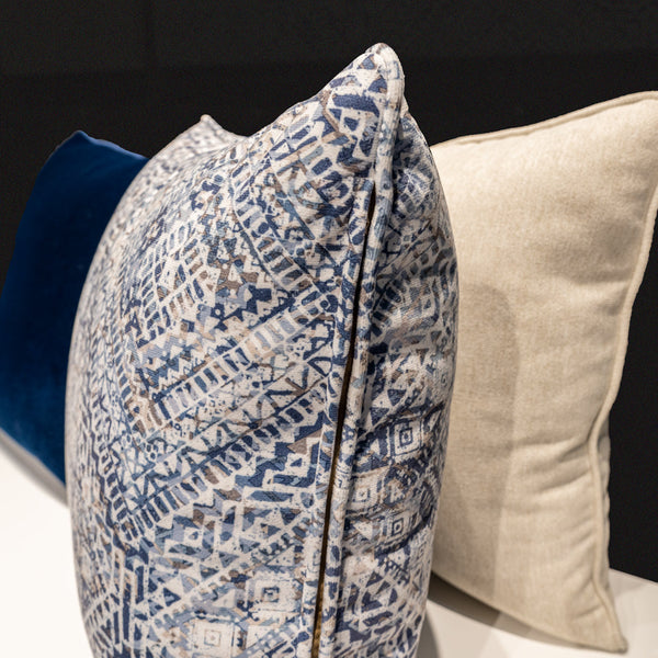 Sky & Slate Wall Art & Decorative Pillows Corner View from Living point