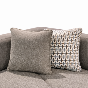 Slate Weave & Copper Chenille Pillow Set of 2 from Living point