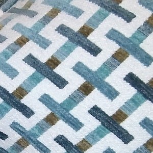 Slate Weave Printed Pillow Fabric Close View from Living point
