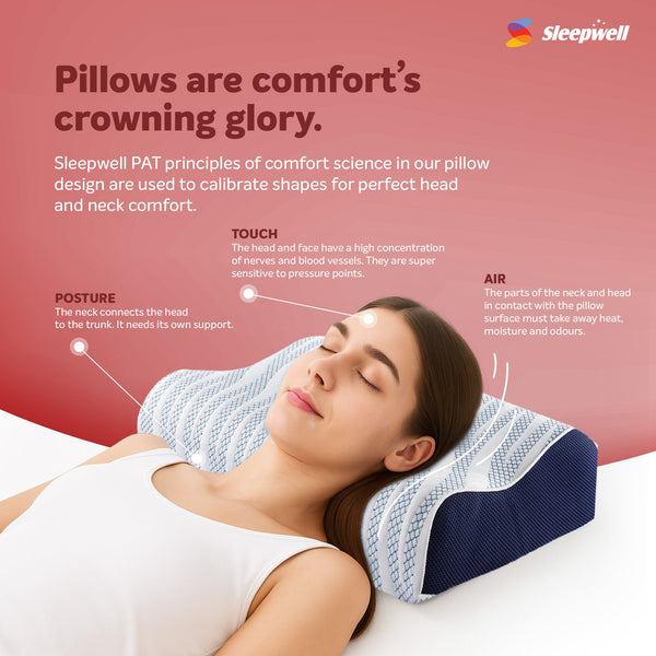 Sleepwell Impressions Curves Pillow with Crowning glory from Living point