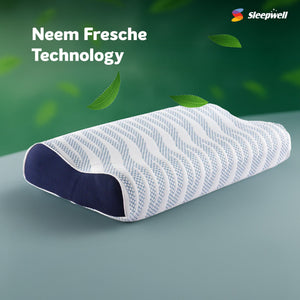 Sleepwell Impressions Curves Pillow with Neem Fresche Technology from Living point