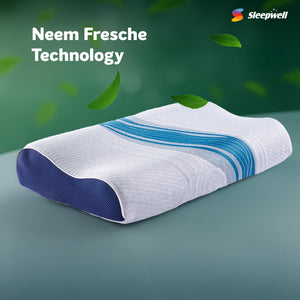 Sleepwell Nexa Curves Pillow with Neem Fresche Technology from Living point