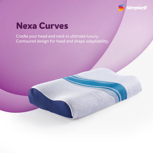 Sleepwell Nexa Curves Pillow with Nexa Curves from Living point