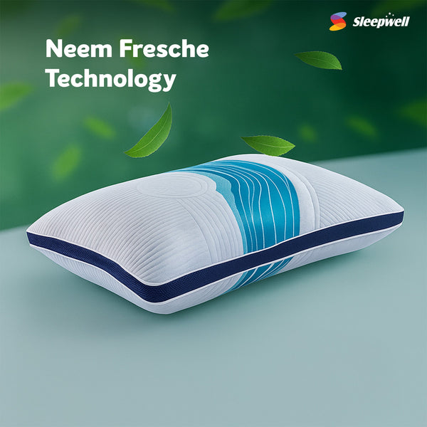 Sleepwell Nexa Regular Pillow with Neem Fresche Technology from Living point