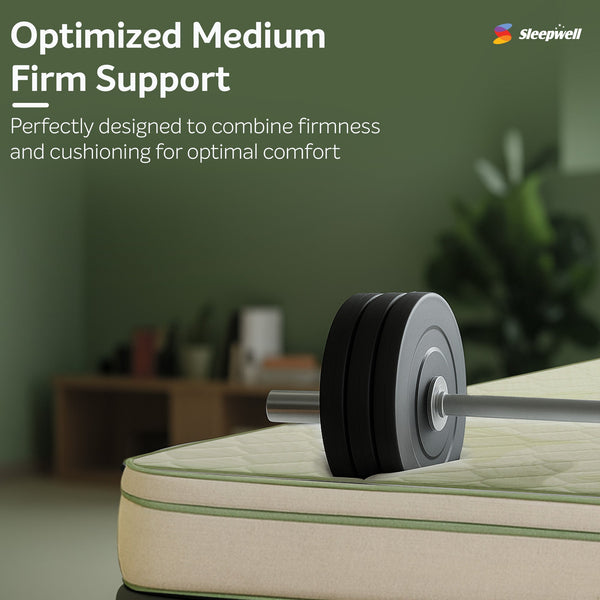 Sleepwell Pro Grid Mattress with Optimized Medium Firm Support from Living point