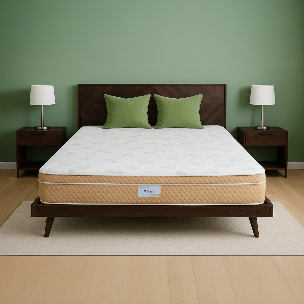 Sleepwell Spring Fresh Classic Mattress with 3 Zoned Contour Cut Profile from Living point