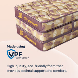 Sleepwell Tarang Single Mattress Made using VPF Technology from Living point
