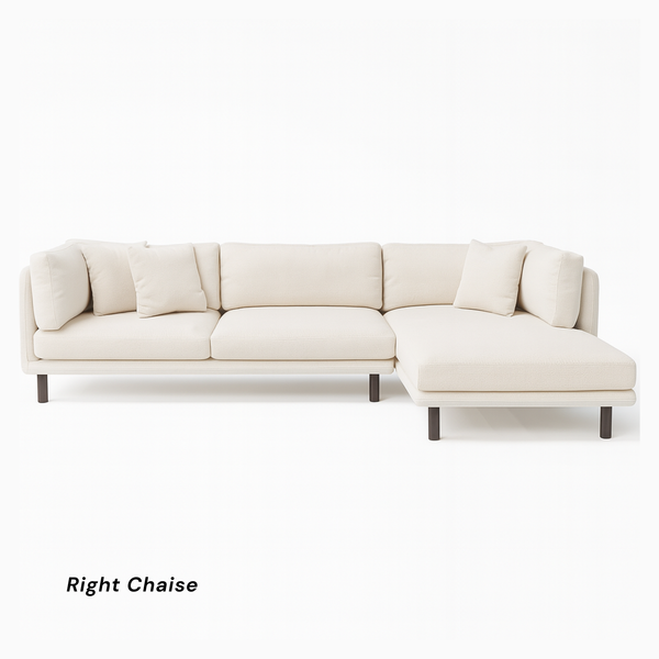 Spring Corner L Shape Right Chaise Sofa from Living point