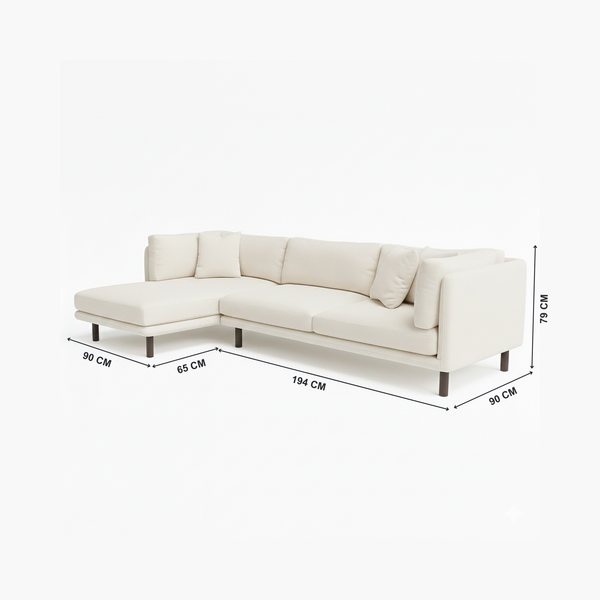 Spring Corner L Shape Sofa With Dimensions from Living point