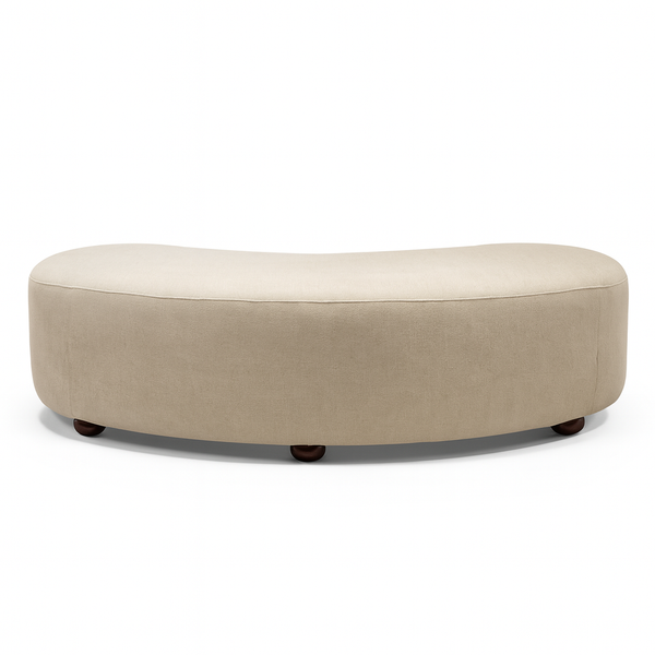 Sway Curved Bench Backside View from Living point