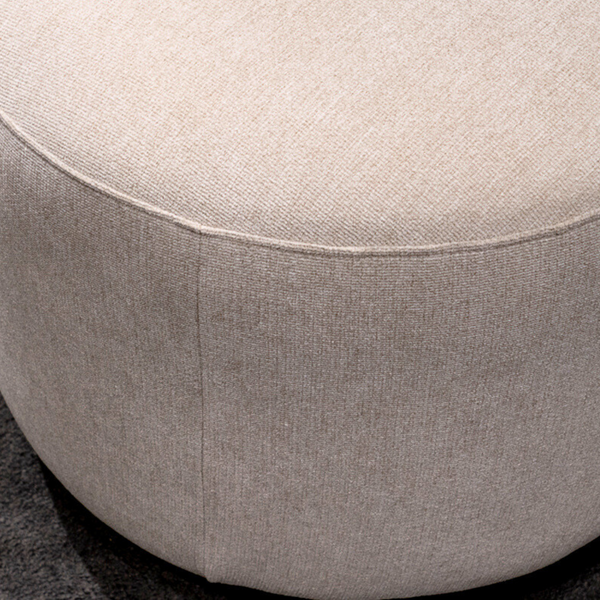 Sway Curved Bench Fabric Close View from Living point