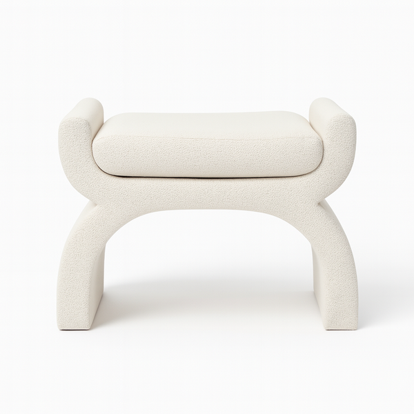 Swoon Pouf arched base detail from Living point