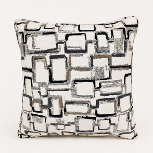 Urban Grid Printed Pillow from Living Point