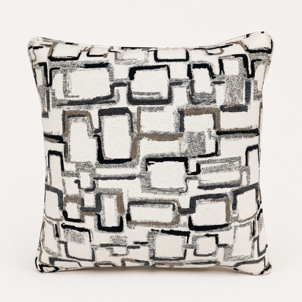 Urban Grid Printed Pillow from Living Point